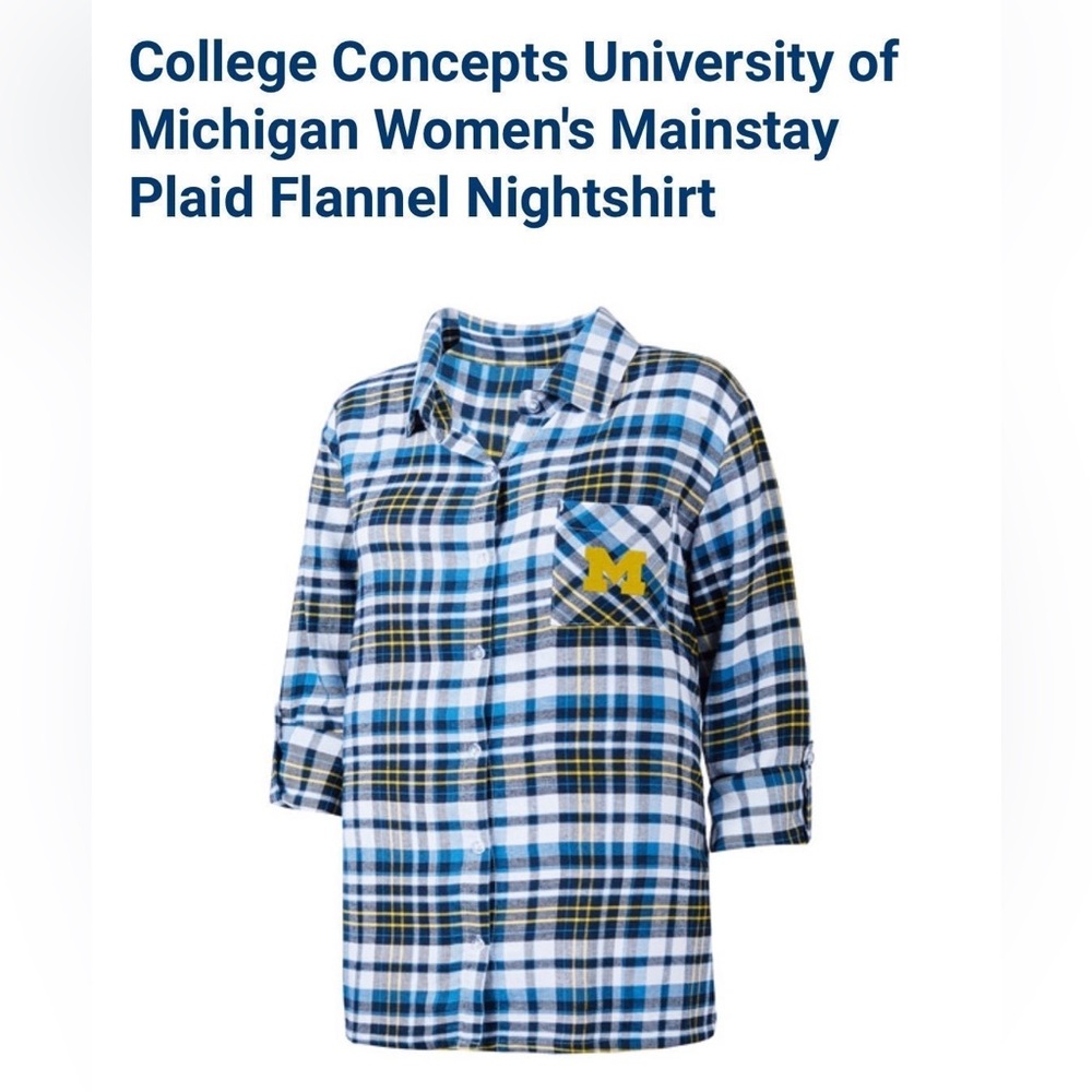 Women’s Michigan Pajama Set - Top and Bottom - Large